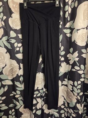 Offline By Aerie Black Crossover Leggings